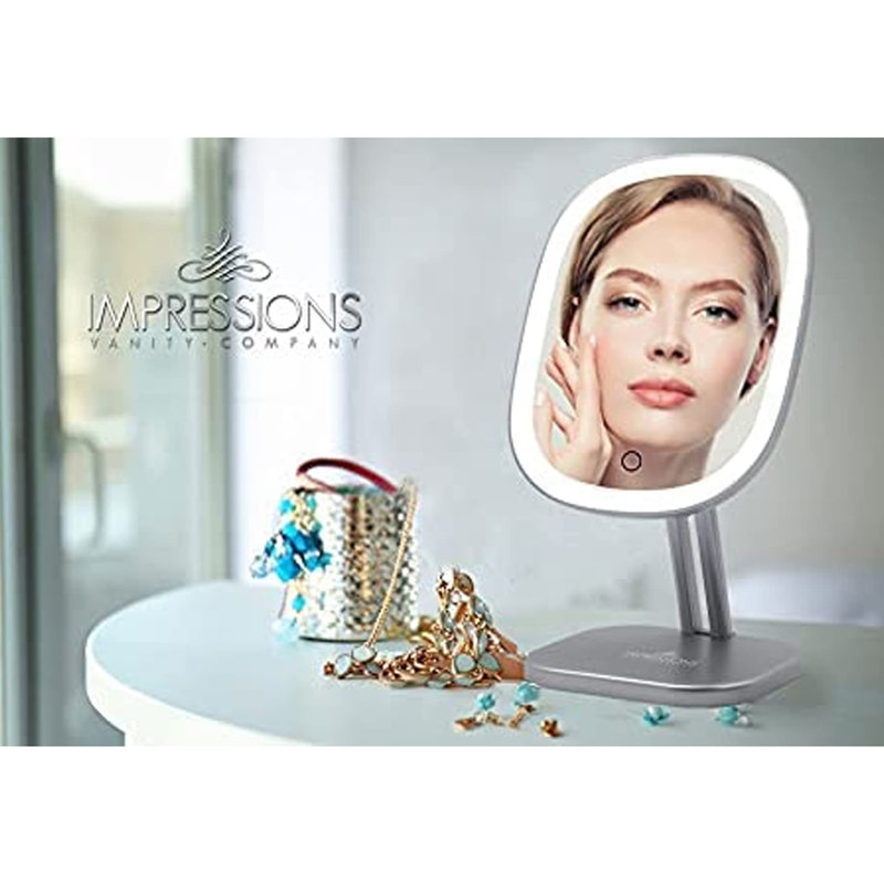 Outlets Impressions Vanity Tabletop Mirror & Phone Selfie Light